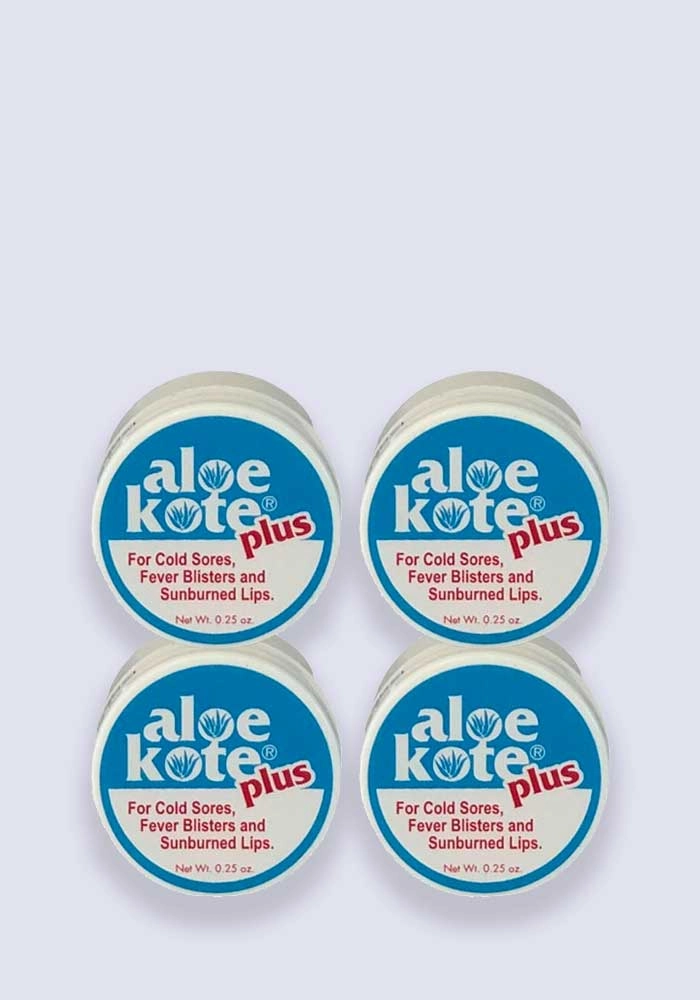 Aloe Kote Plus Medicated Lip Balm - 4 Pack