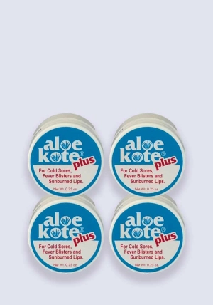Aloe Kote Plus Medicated Lip Balm - 4 Pack