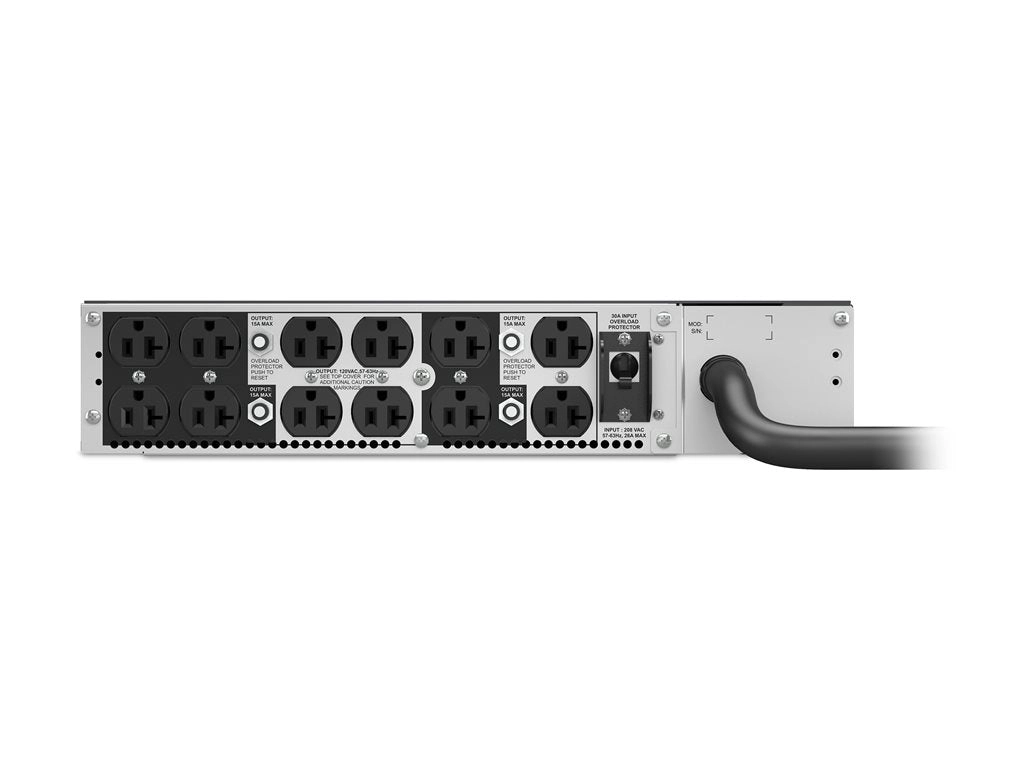 APC Smart-UPS Ultra - UPS (rack-mountable) - step-down transformer - AC 208 V - 5000 VA - output connectors: 12 - 2U - black SRTL5KRMTF