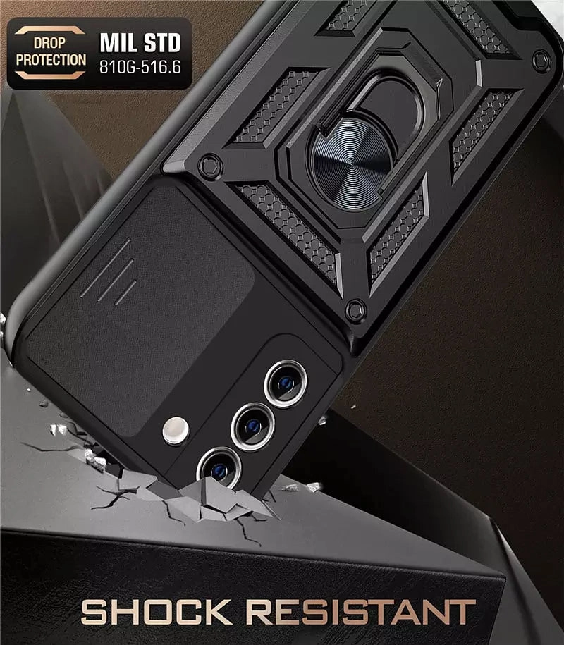 Armor Protection Ring Holder Case For Samsung Galaxy