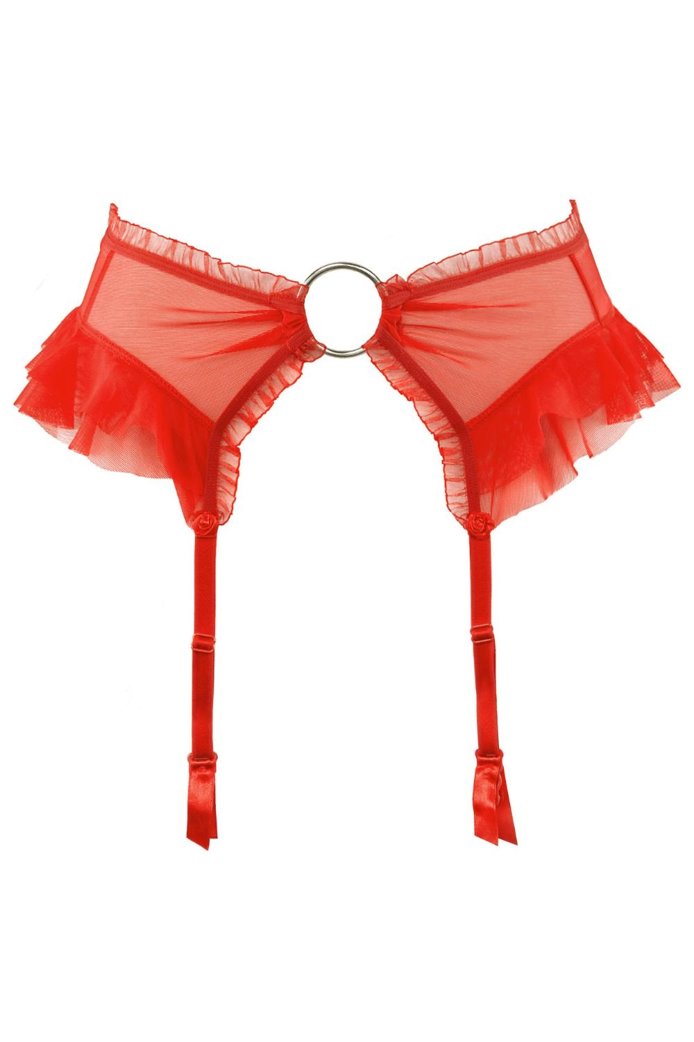 Axami Passion Wave Garter Belt Red