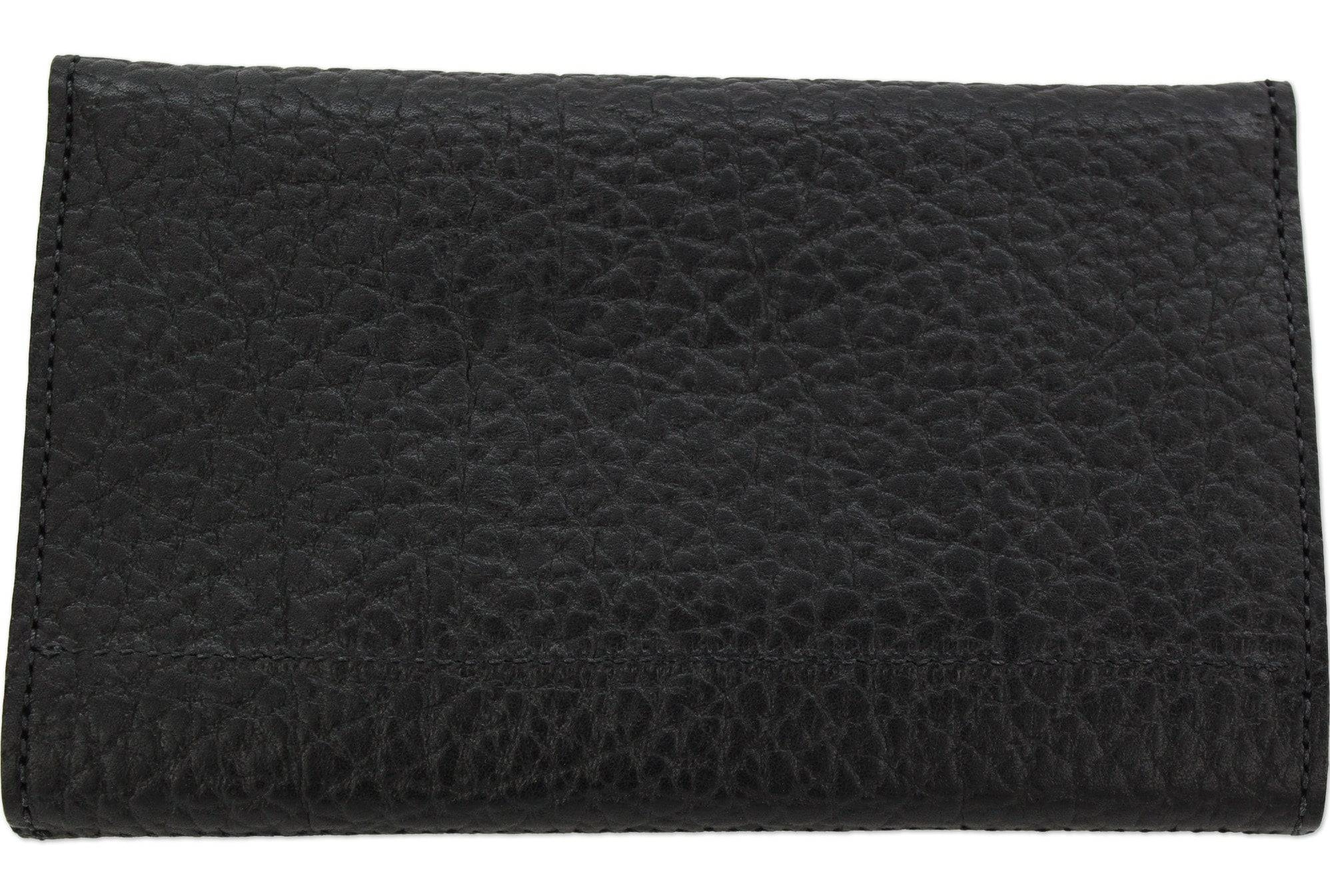 Black Bison Leather Deluxe Women's Wallet