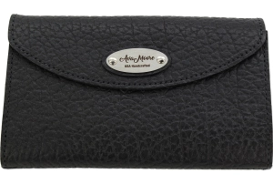 Black Bison Leather Deluxe Women's Wallet