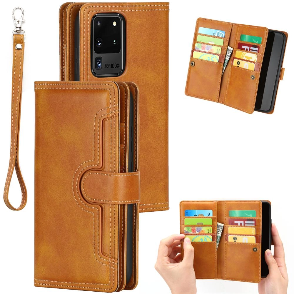 Case For Samsung Galaxy S20 S20 Plus S20 Ultra Silicone Solid Color Flip Wallet