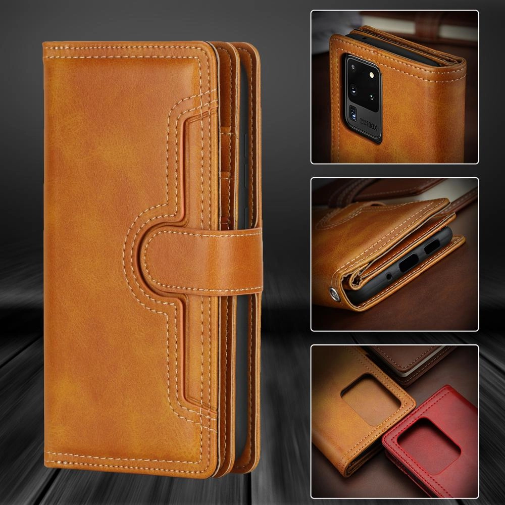 Case For Samsung Galaxy S20 S20 Plus S20 Ultra Silicone Solid Color Flip Wallet