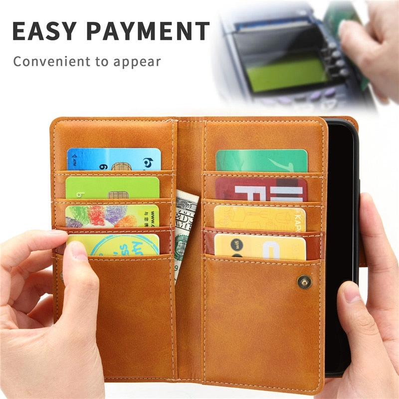 Case For Samsung Galaxy S20 S20 Plus S20 Ultra Silicone Solid Color Flip Wallet