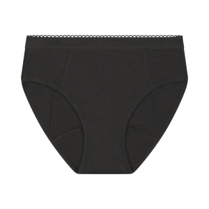 Culotte de règles fille en coton bio Flux Abondant Noir My Protect