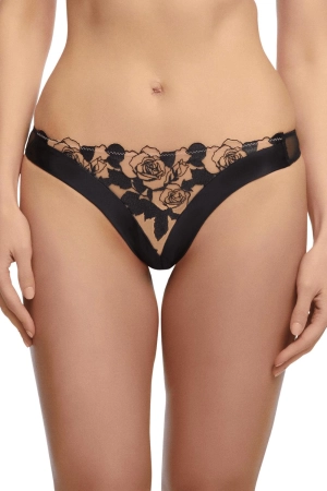 Dita Von Teese Rosabelle Sheer G-String Panty Black