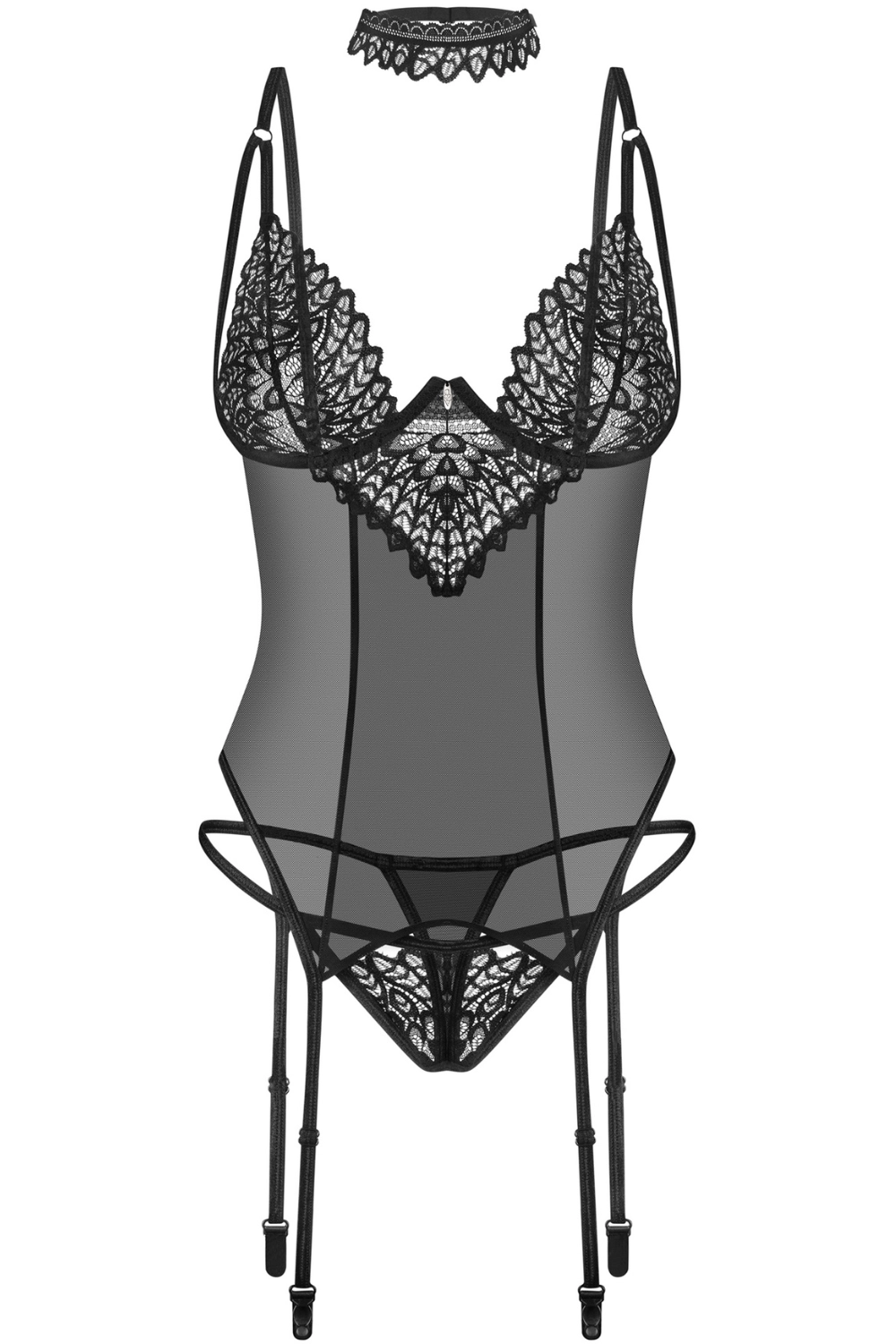 Donarella Choker, Corset & Thong