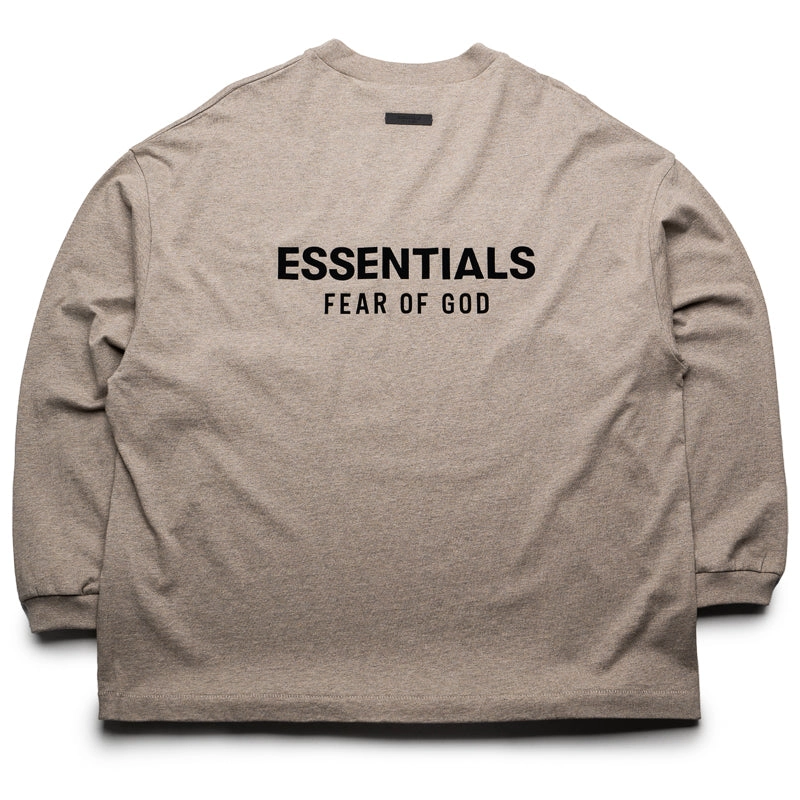 Fear Of God Essentials Jersey L/S Tee - Heather Gray