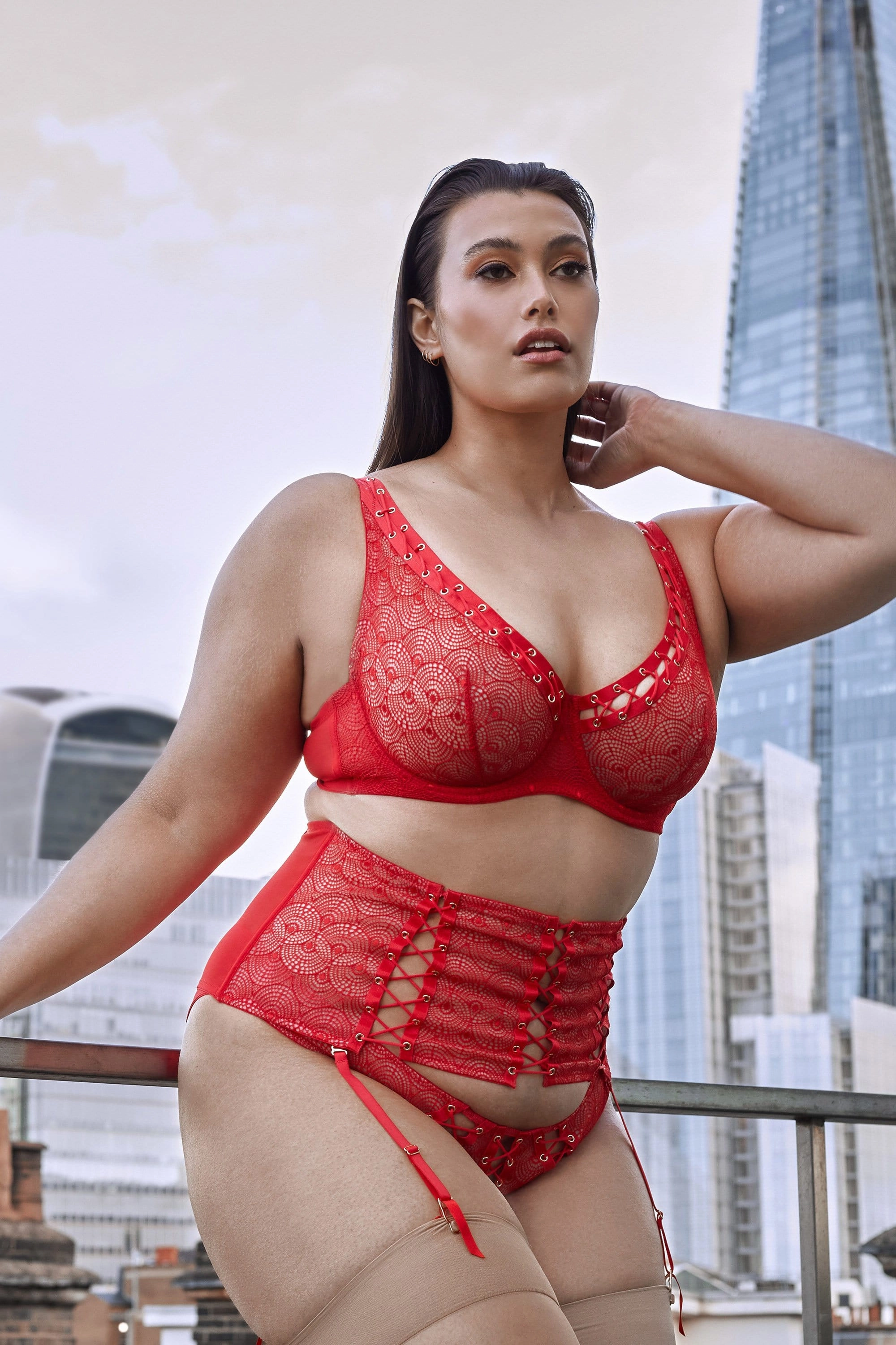 Florence Red High Apex Bra