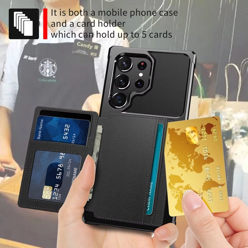 For Galaxy S25 S24 S23 Ultra S25 Plus Credit Card Case Cover