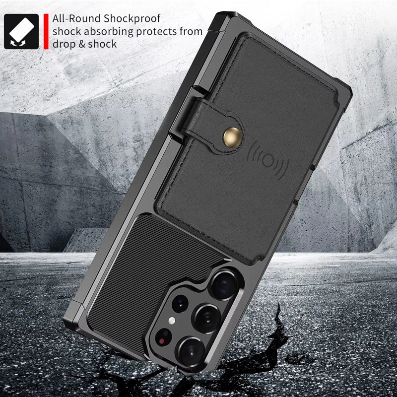 For Galaxy S25 S24 S23 Ultra S25 Plus Credit Card Case Cover