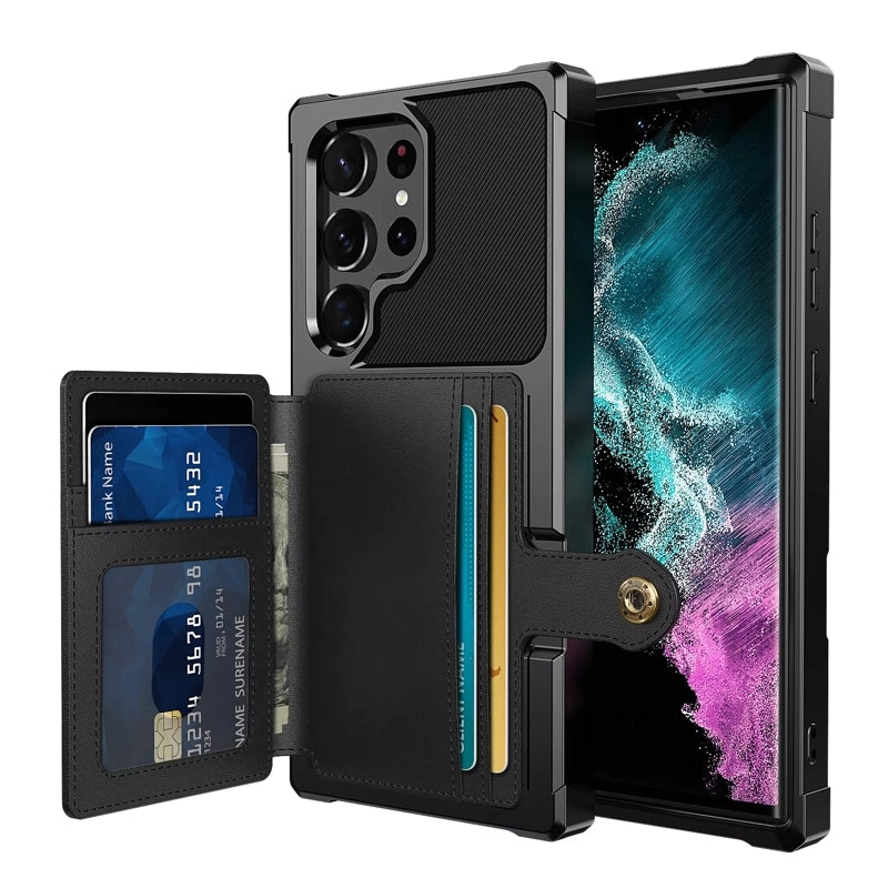 For Galaxy S25 S24 S23 Ultra S25 Plus Credit Card Case Cover