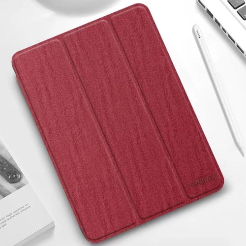 For iPad Mini Mutural YASHI Series Cloth Pattern Texture Horizontal Flip Tablet Case