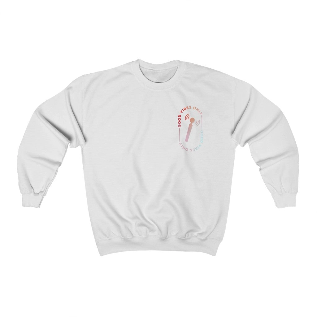 Good Vibes Only Rainbow Crewneck Sweatshirt