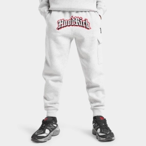 Hoodrich Juniors' Gothic Joggers Heather Grey / White - Lychee