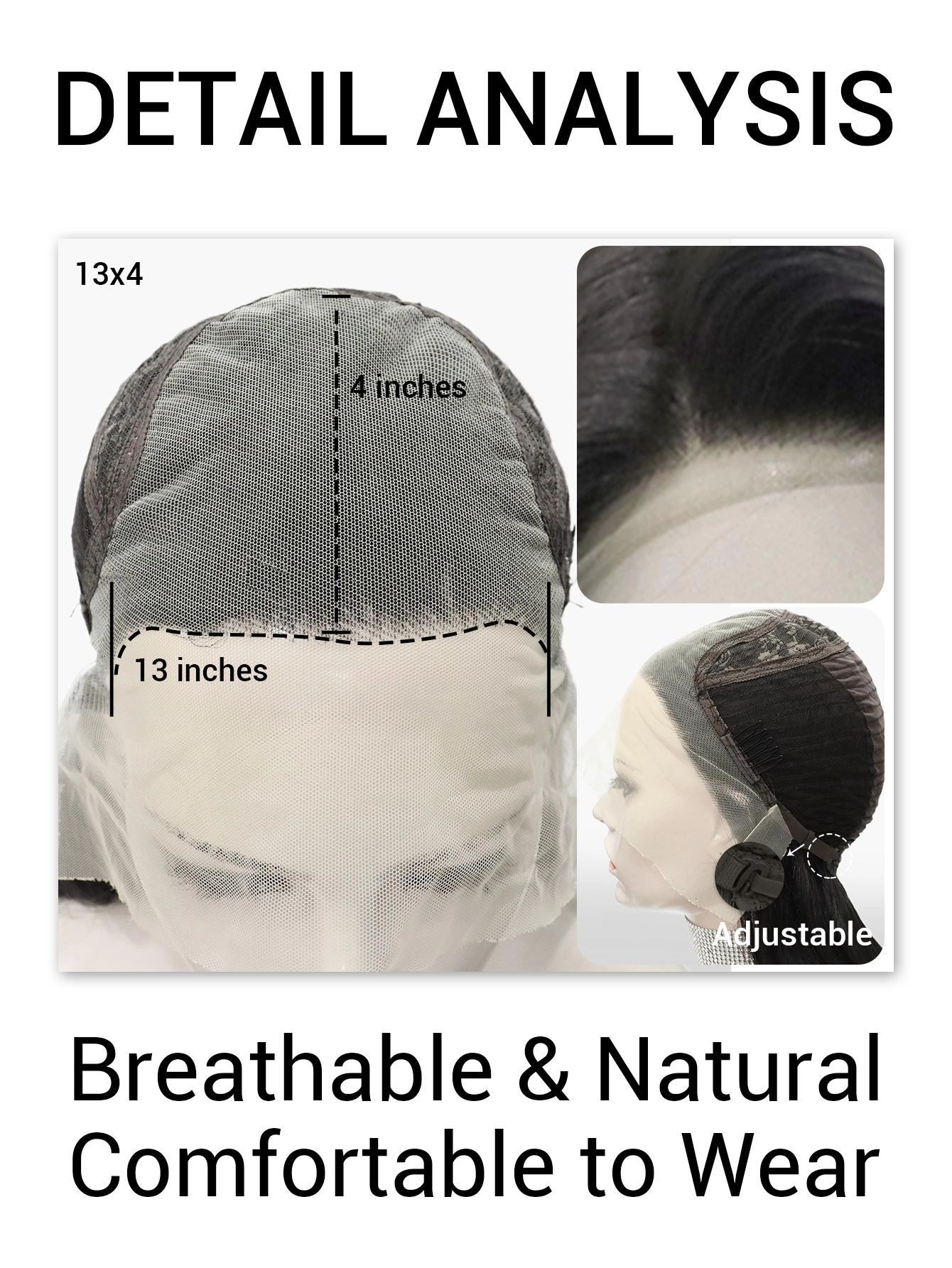 IMstyle jet black with 13*4 free parting lace front wigs NH37t0-jet black(13*4)