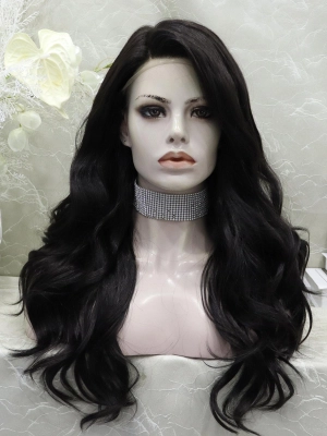 IMstyle jet black with 13*4 free parting lace front wigs NH37t0-jet black(13*4)