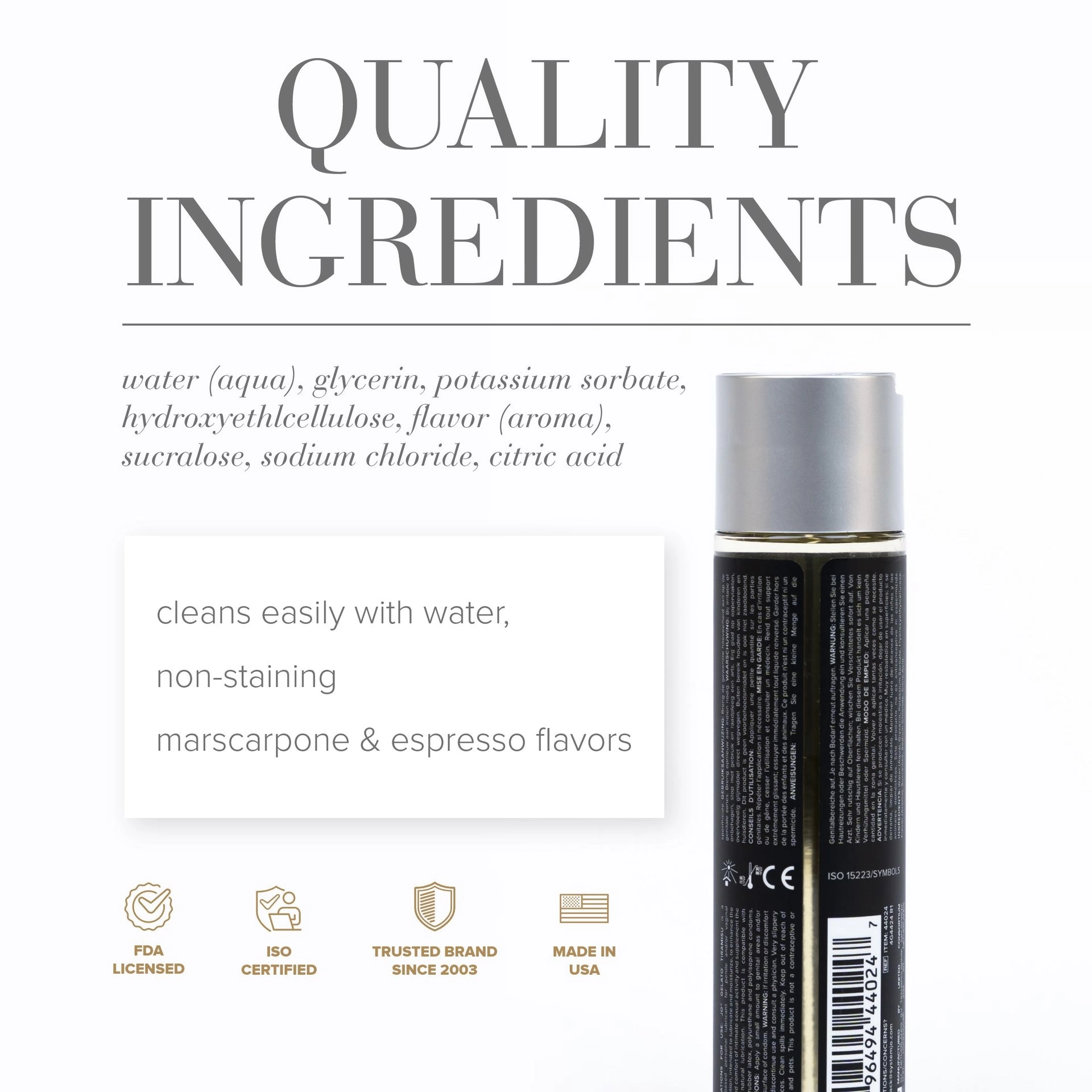 JO Gelato Tiramisu Lube - 1 oz