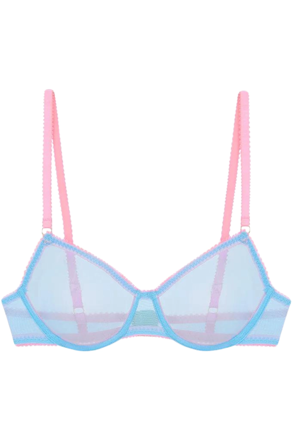 Layla Tulle Underwire Bra Pastel Blue