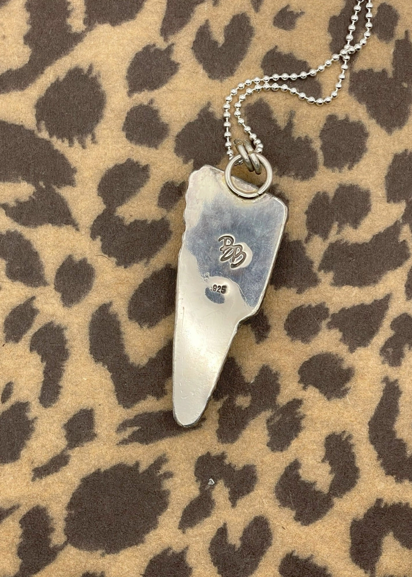 Lightning Bolt Turquoise Pendant
