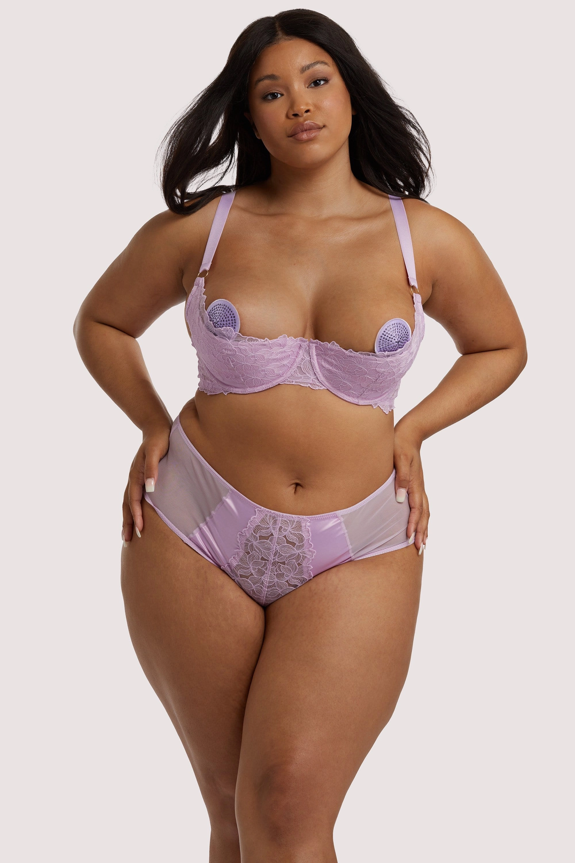 Lila Lilac Quarter Cup Bra