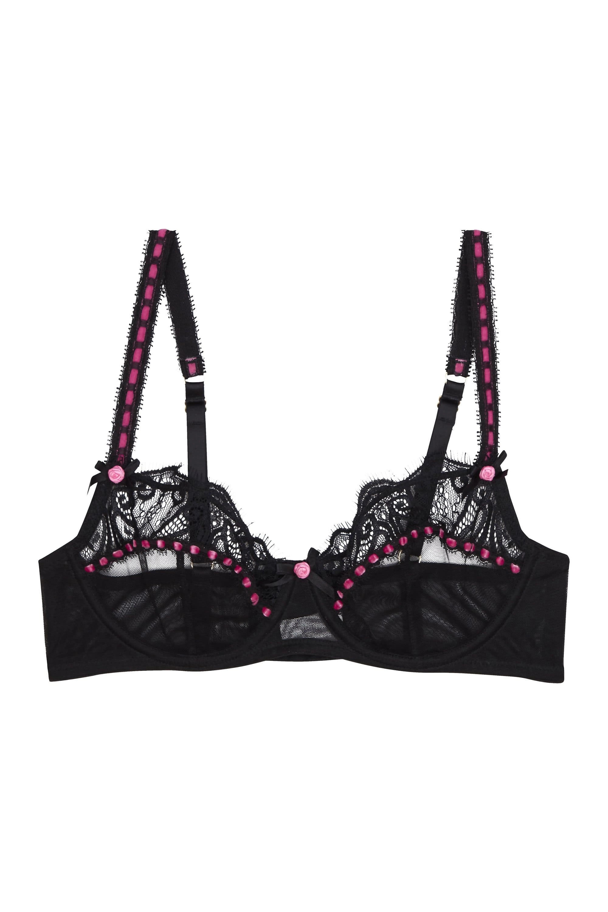 Monica Ribbon Slot Lace Bra