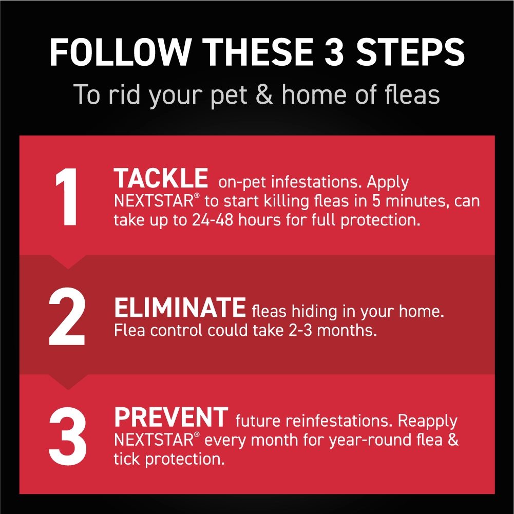 Nextstar Flea & Tick Topical Dog 89-132LB 3CT