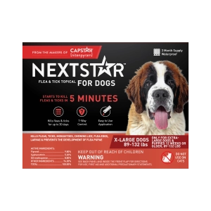 Nextstar Flea & Tick Topical Dog 89-132LB 3CT
