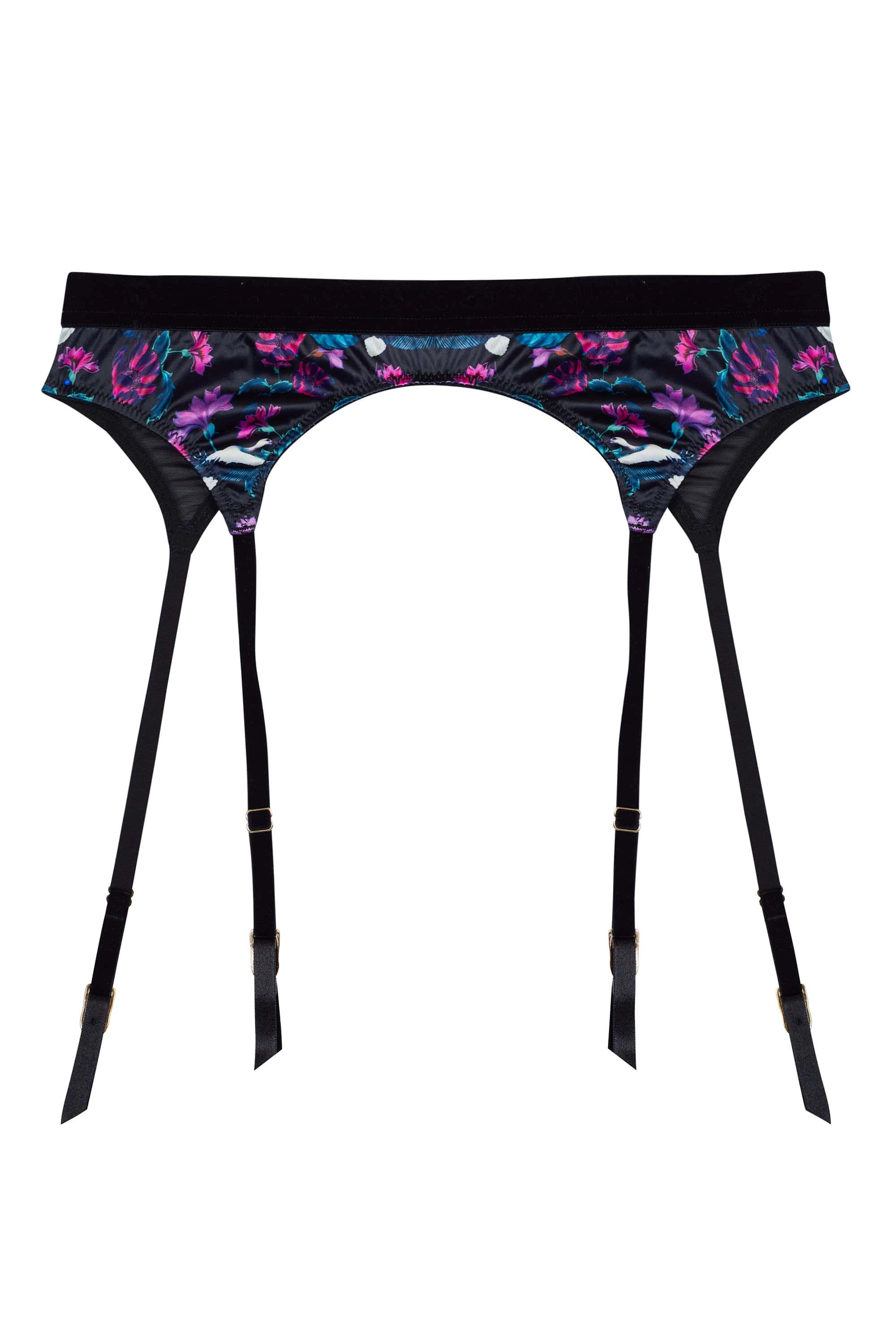 Noriko Crane Print Suspender