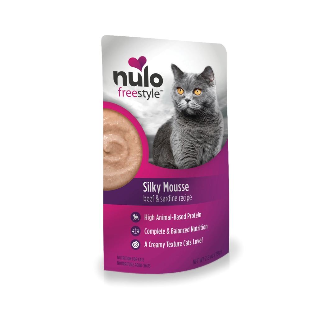 Nulo FreeStyle Silky Mousse Sardine & Beef in Broth Recipe for Cats