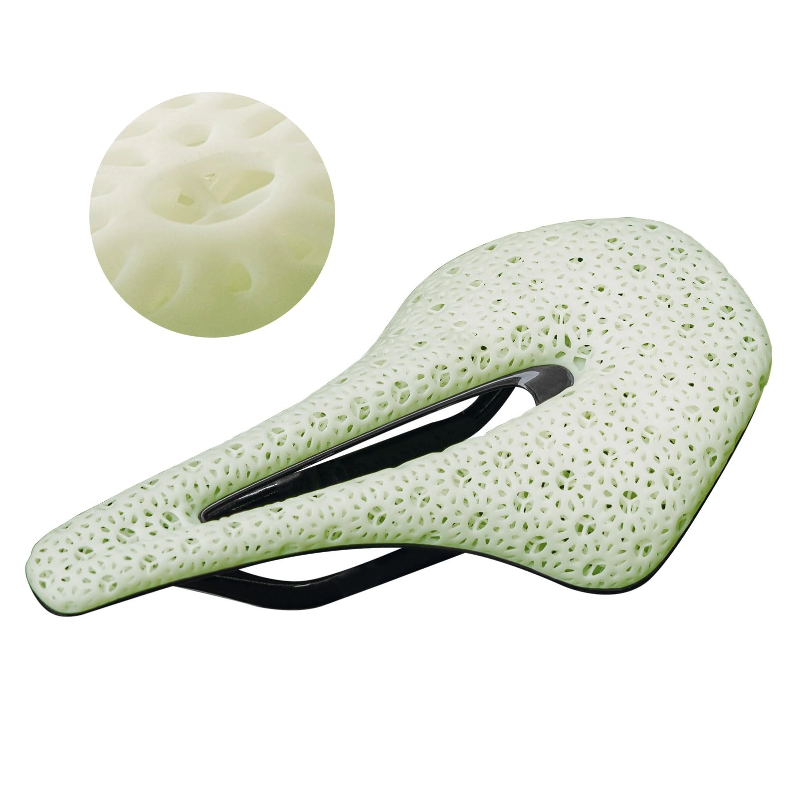 ROCKBROS 3D Printed Carbon Bike Saddle Ergonomic Ultralight Seat