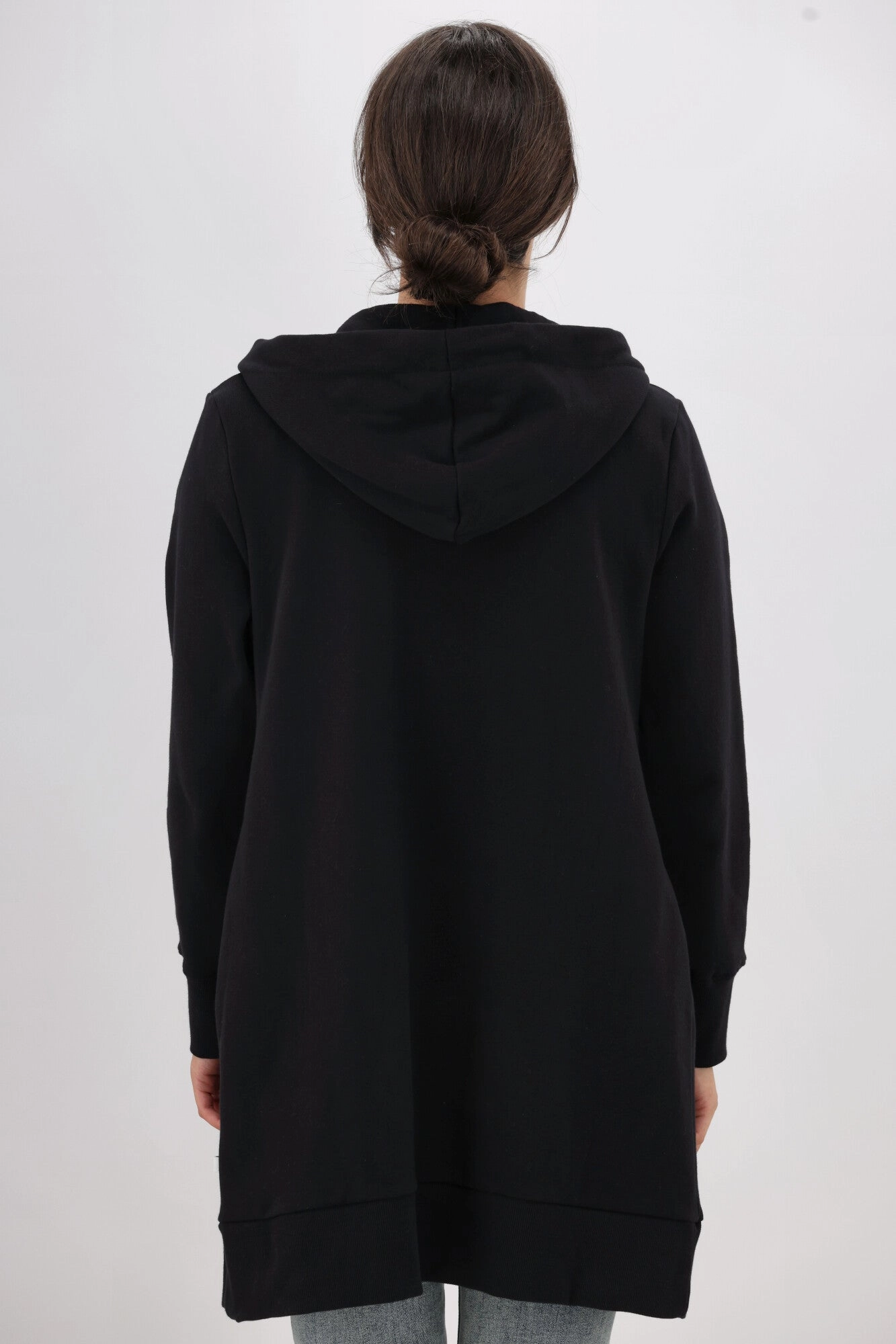 Shine On Essentials Longline Hoody Black