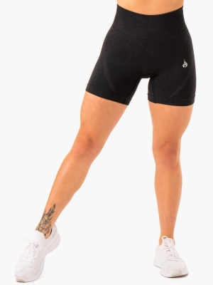 Staples Seamless Shorts - Black Marl