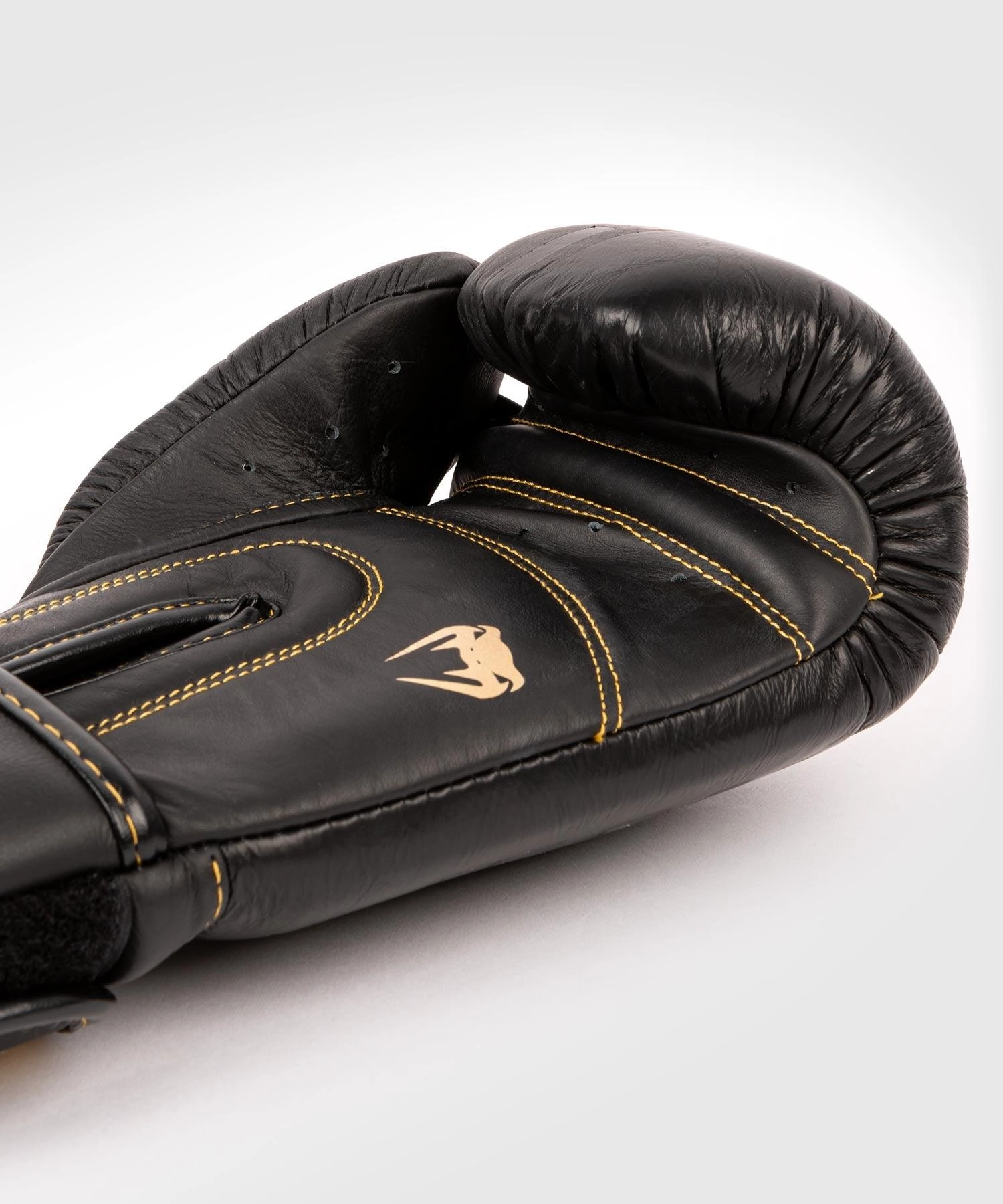 Venum Shield Pro Boxing Gloves Velcro - Black/Black-Gold