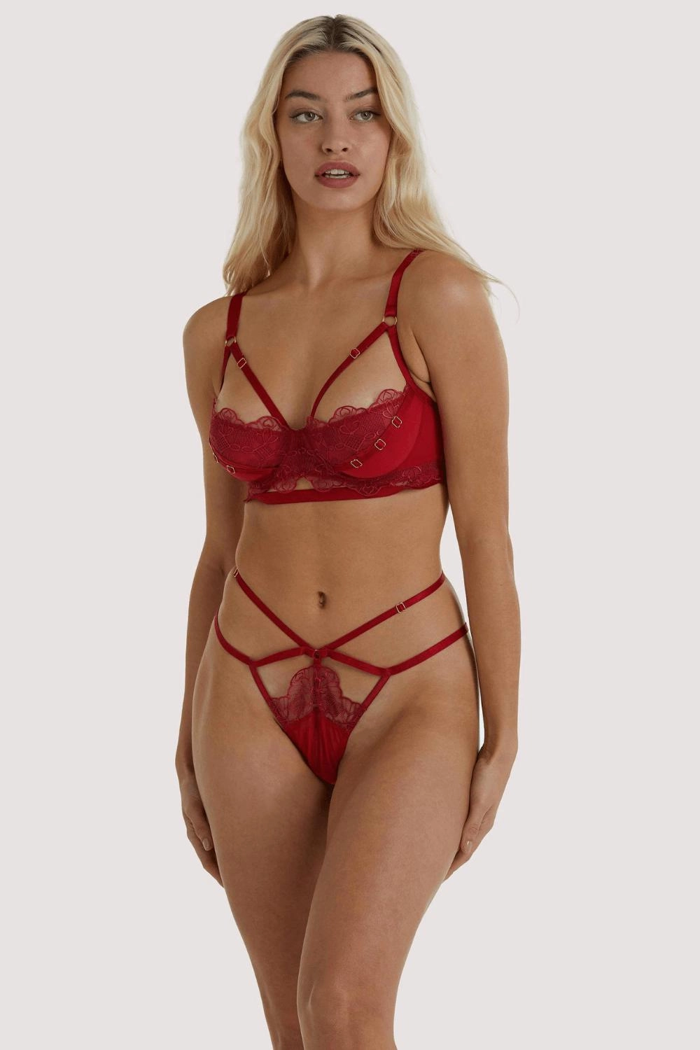 Wolf & Whistle Iris Slider Red Thong